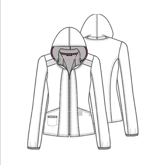 Heart Soul Pink Hooded Jacket Scrubs - Picture 10 of 11